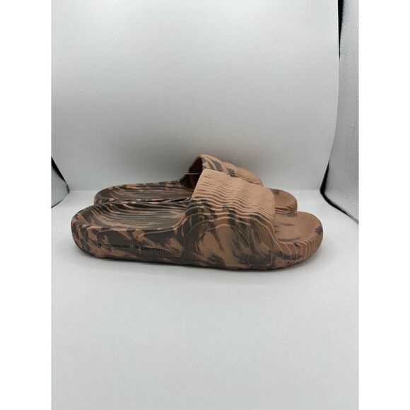 Adidas Adilette 22 Clay Earth Low Mens Slides Sandals Brown HP6518 NEW Size 13 - Picture 2 of 5